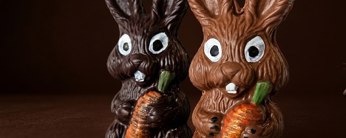 Carrot Bunnies — milk and dark chocolate